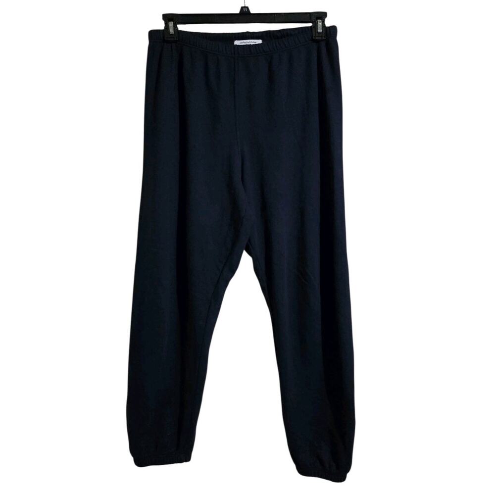 Perfect White Tee Johnny Sweatpants M Navy Blue French Terry Loungewear Designer
